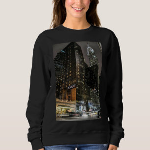 Moletom Edifício Chrysler da Cidade de Nova York Noite Pai