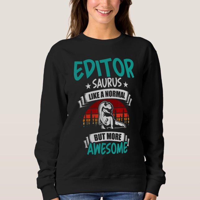 Moletom Editor De Surus Como Dinossauro Rex Normal (Frente)