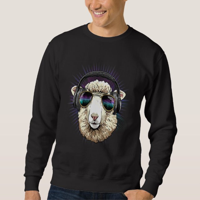 Moletom EDM House Music DJ Sheep Lamb Music  Music Artist  (Frente)