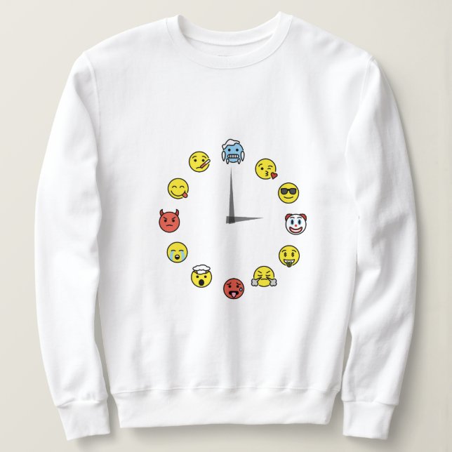 Moletom Edmoji Clock Sweet (Frente do Design)