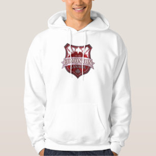 Moletom Edmonton Canada red grunge shield cara hoodie