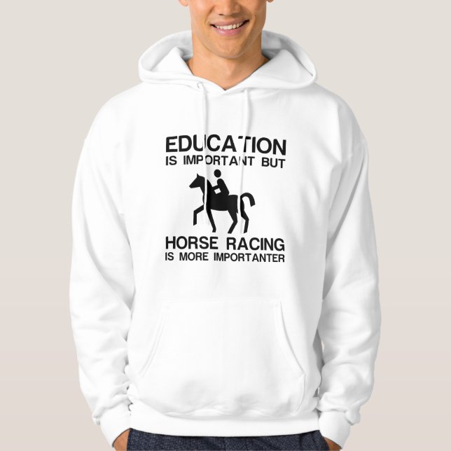 Moletom Educação e corridas de cavalos (Frente)