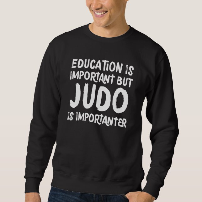 Moletom Educação É Importante Mas Judo É Importante Mar (Frente)