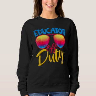 Moletom Educador Do Duty Beach View Através De Sunglass Su