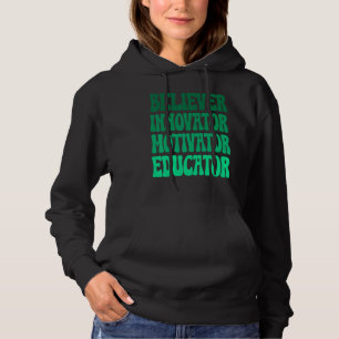 Moletom Educador Inovador do Motivador de Crentes Retroced