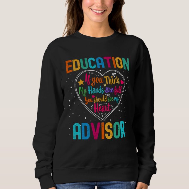 Moletom Education Advisor Appreciation Week Back to School (Frente)