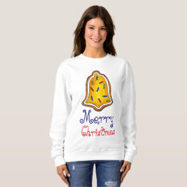Moletom Edulcorador de Férias de Natal Amarelo Cookie Ugly