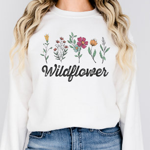 Moletom Edulcorante de flor selvagem para mulheres Impress