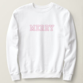 Moletom Edulcorante de Natal - Estilo colegial rosa