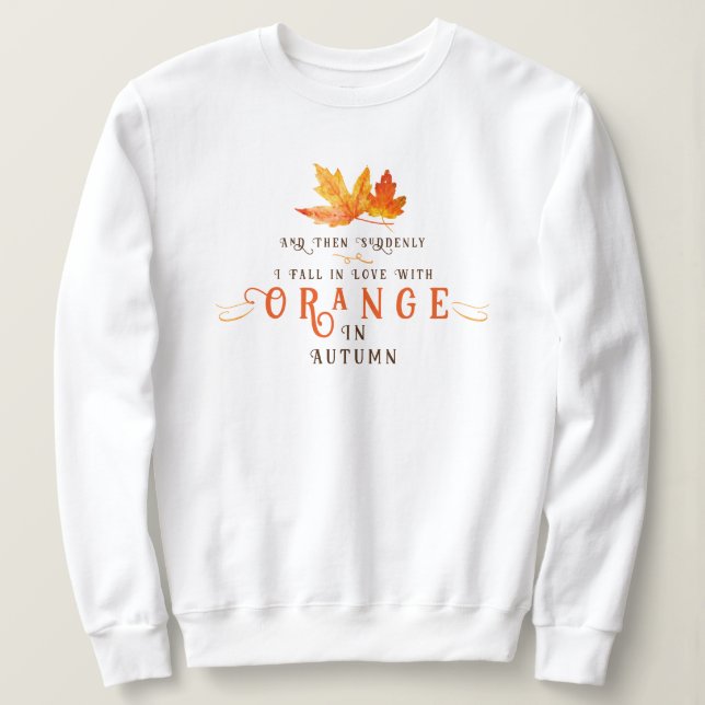 Moletom Edumn Leaf Orange Sweet (Frente do Design)