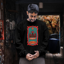 Moletom Eff Capitalism Burn It Tarot Card Tower Symbol