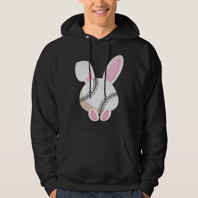 Moletom Egg Baseball Rabbit Bunny Ears Funny Easter Day Pl (Frente)
