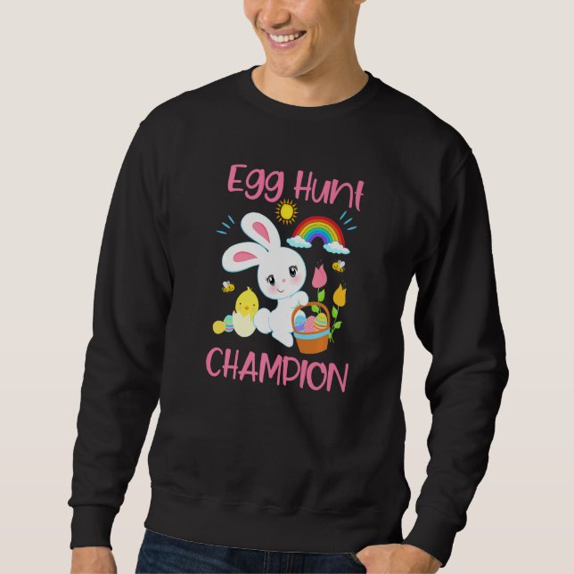 Moletom Egg Hunt Champion Prêmio Cony Cute Toddler (Frente)