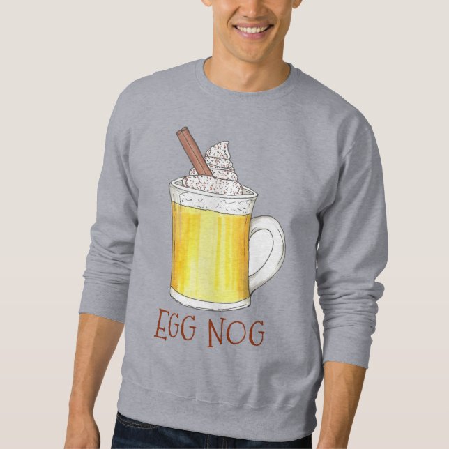 Moletom Egg Nog Eggnog Feriado Feriado Natal Feio Doce Nat (Frente)