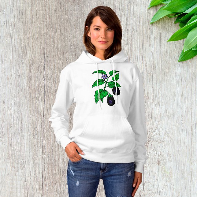 Moletom EggPlant Womens Hoodie (Criador carregado)
