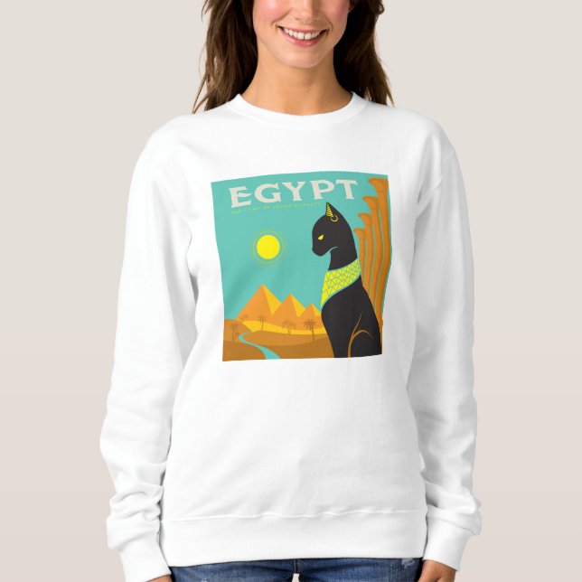 Moletom Egito | Land of Feline Royalty (Frente)
