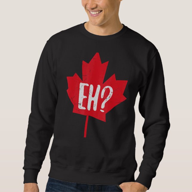 Moletom Eh Canada Day Maple Leaf Eh Team Flag Canadense (Frente)