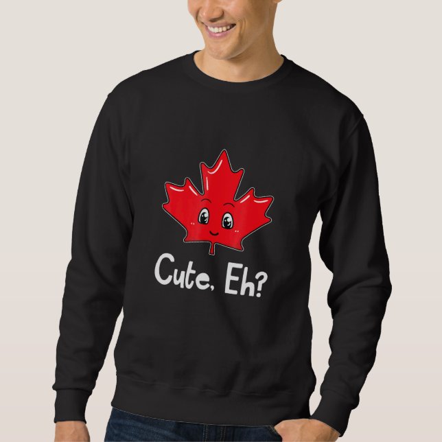 Moletom Eh Canadian Flag Maple Leaf Canada Souvenir Touris (Frente)
