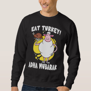 Moletom Eid Al-Adha Mubarak Sheep come Turquia Muçulmana E