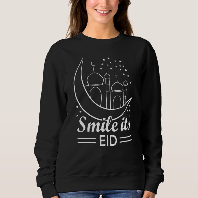 Moletom Eid Mubarak Sorri Seu Eid (Frente)