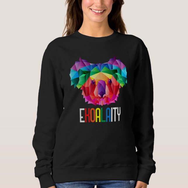 Moletom Ekoalaity Koala Igualdade Bandeira Arco-íris Lgbtq (Frente)