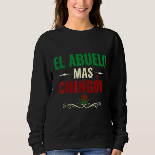 Moletom El Abuelo Mas Chingon Bandeira Mexicana Legal Avô