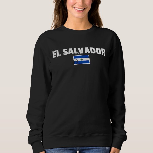 Moletom El Salvador Salvadoran Flag Proud Salvadorian (Frente)
