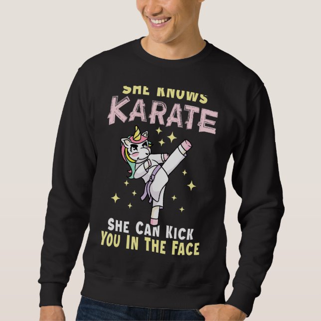 Moletom Ela Conhece Karatefor Kick Boxers (Frente)