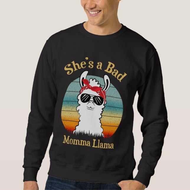 Moletom Ela é uma Llama Mamãe Ruim (Frente)