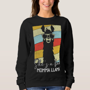 Moletom Ela é uma mãe má, Llama, mãe.
