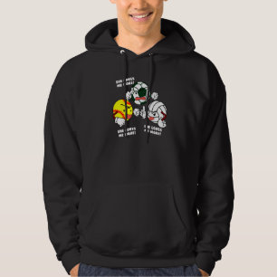 Moletom Ela Me Ama Mais Jogada De Voleibol De Softball