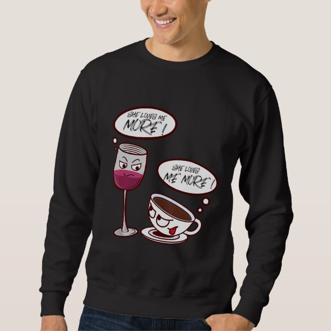 Moletom Ela Me Ama Mais Vinho 73 (Frente)