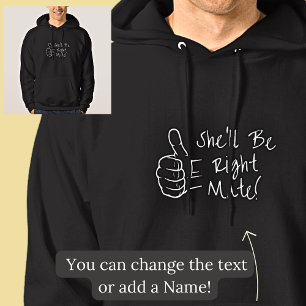 Moletom Ela vai ser a companheira certa de preto