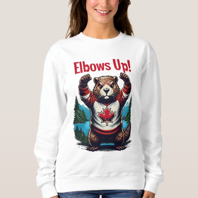 Moletom Elbows Up Canadá (Frente)