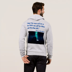 Moletom Ele está vindo para a Cinza masculina