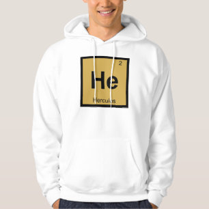 Moletom Ele - Hércules Tabela Periódica Química Grega