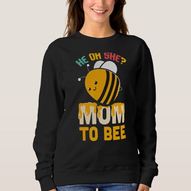 Moletom Ele Ou Ela Mãe Para Ser Bela Diligente, Bee Mama M (Frente)