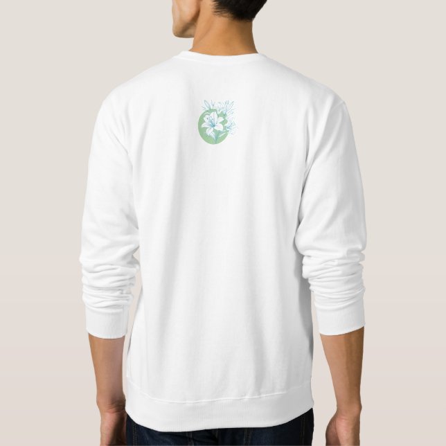 Moletom Ele ressuscitou! - Lírio Verde + Turquesa (Verso)