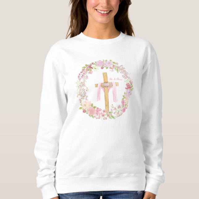 Moletom Ele Ressuscitou Páscoa Cristã Personalizada (Frente)