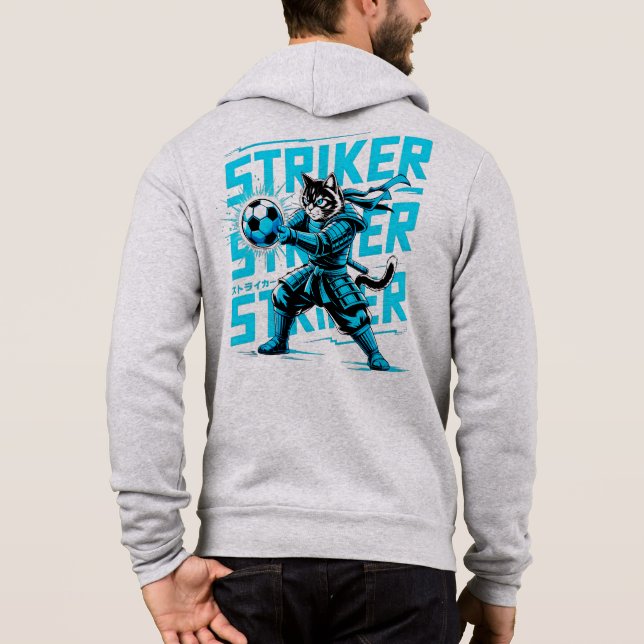 Moletom Electric Cyber Samurai Cat Hoodie - For Gamers (Verso)