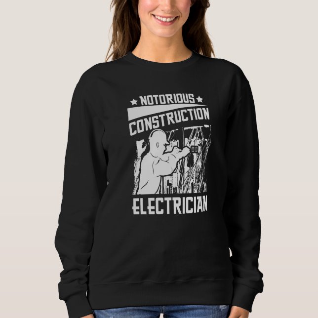 Moletom Electrician Electrical  Lineman Construction Elect (Frente)