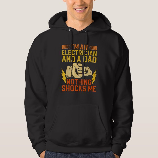 Moletom Electrician For Men Daddy Electrical Engineers (Frente)
