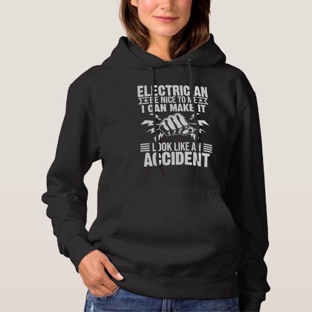 Moletom Electrician  Men Cool Electrical Lineman Gag Quote (Frente)