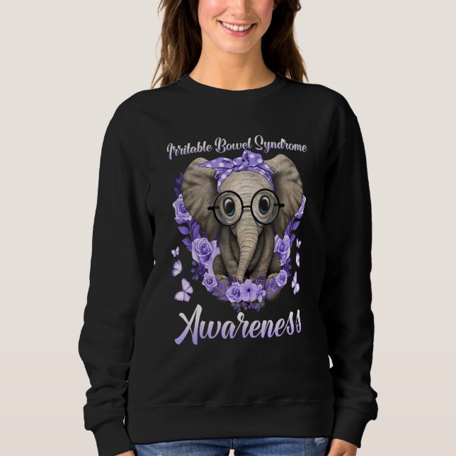 Moletom Elefante Ama Alguém Com Irritável Sindrom Bowel (Frente)