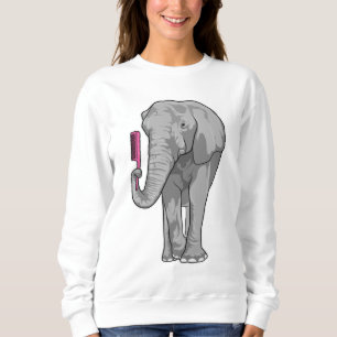 Moletom Elefante como cabeleireiro com Comb