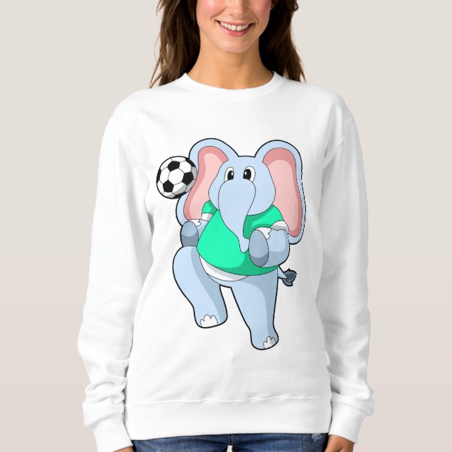 Moletom Elefante como jogador de futebol com Soccer.PNG (Frente)