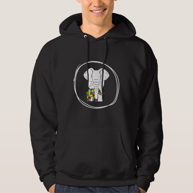 Moletom Elefante de Consciência Autismo (Frente)