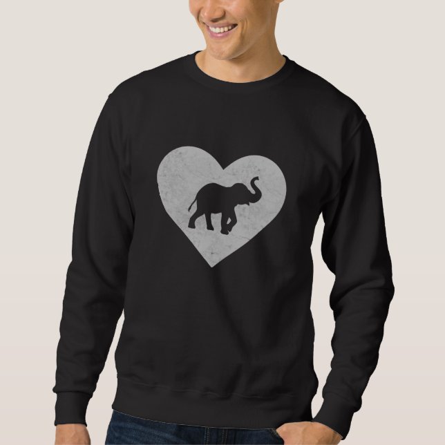 Moletom Elefante de Silhueta de Bebê (Frente)