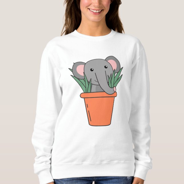 Moletom Elefante Em Plantas Blumentop Funny Elephant (Frente)