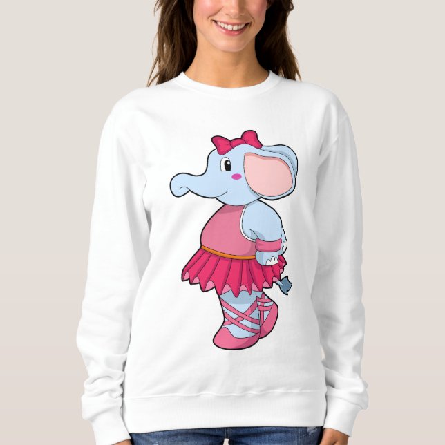 Moletom Elefante no Balé com Saia (Frente)